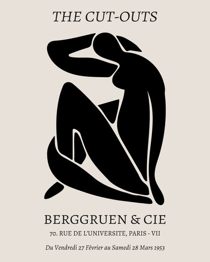 A seated black silhouette with THE CUT-OUTS lettering.