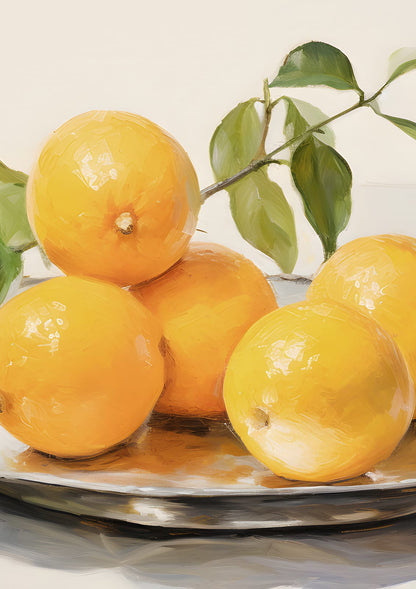 citrus fruit on a plate.