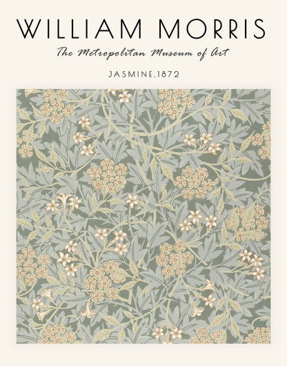 Repeating leafy pattern in cream, sage, and olive