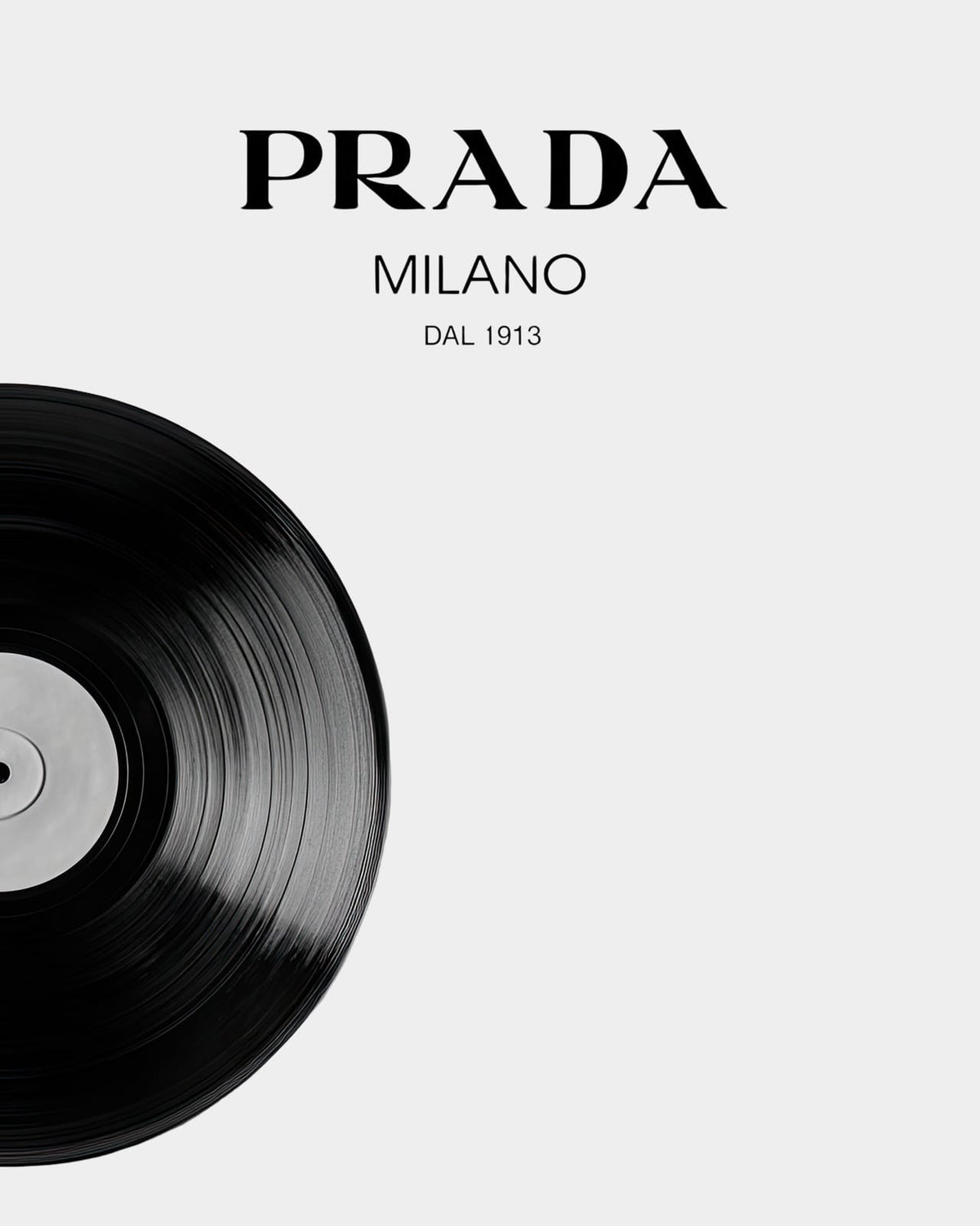 A vinyl record with bold lettering.