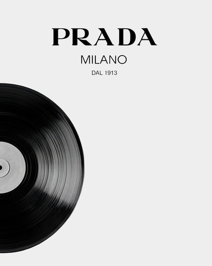 A vinyl record with bold lettering.