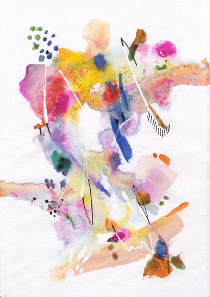 Purple and pink patches are crossed by fine lines.
