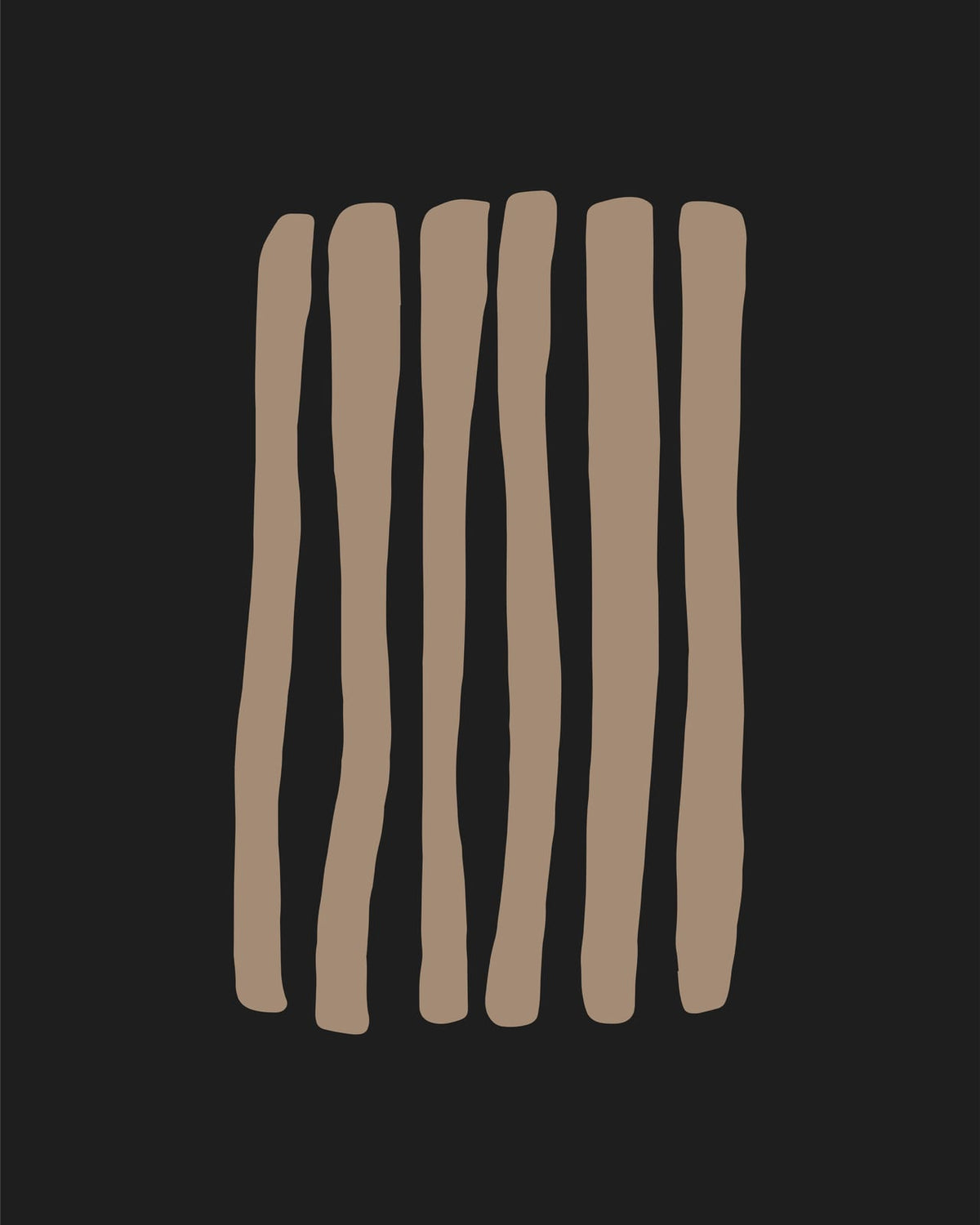 Thin beige lines running vertically across black.