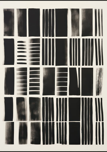 A black grid divides the third cream composition.
