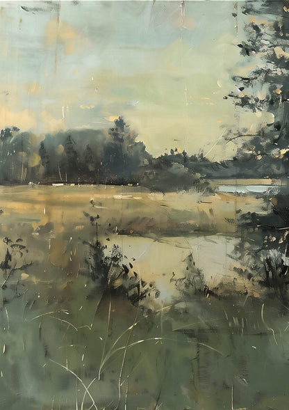 An open lake view reaches toward distant trees.