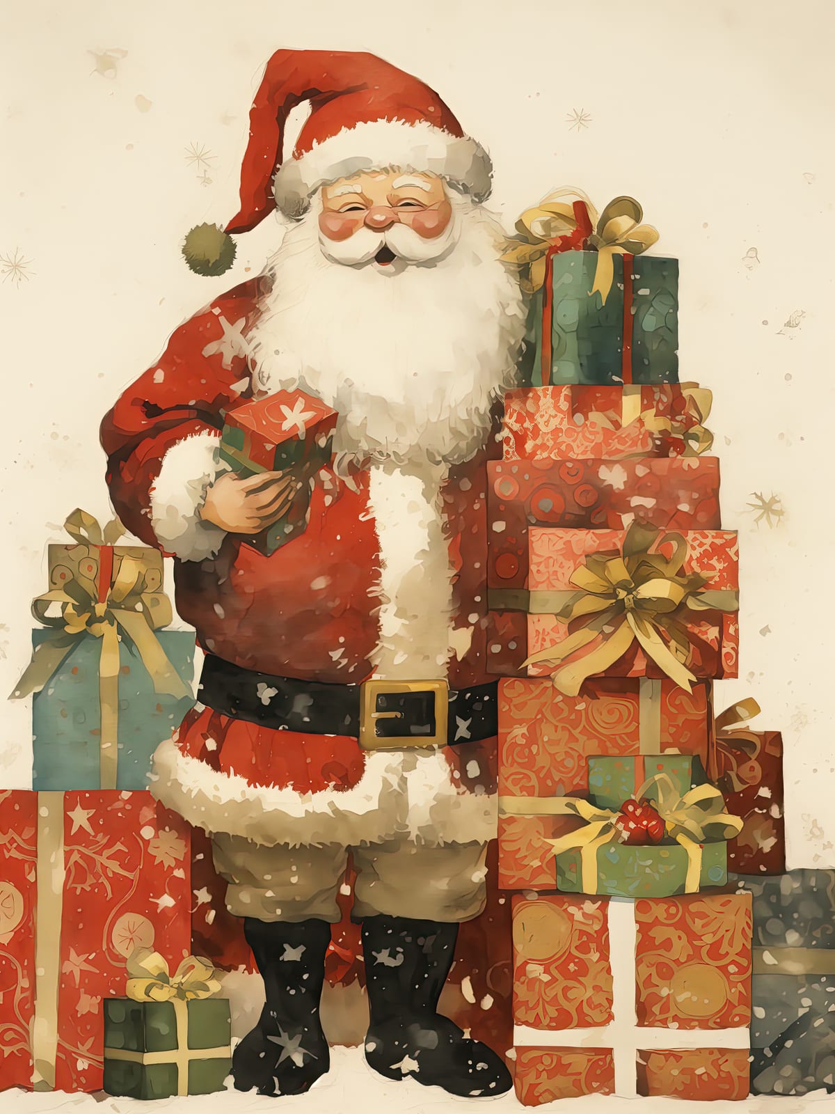 Santa Claus with gifts